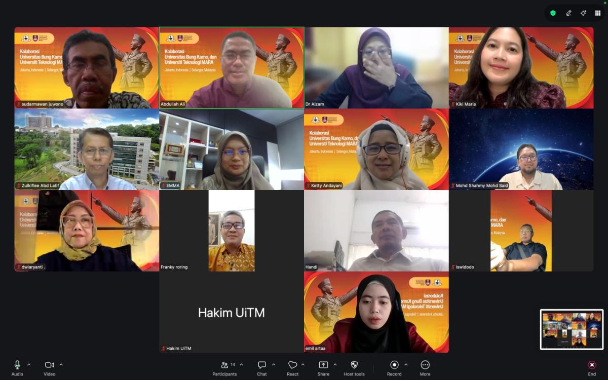 Program Studi Arsitektur UBK dan UiTM Malaysia Bahas Program KKL Internasional dan Penguatan Kolaborasi Tridharma Perguruan Tinggi
